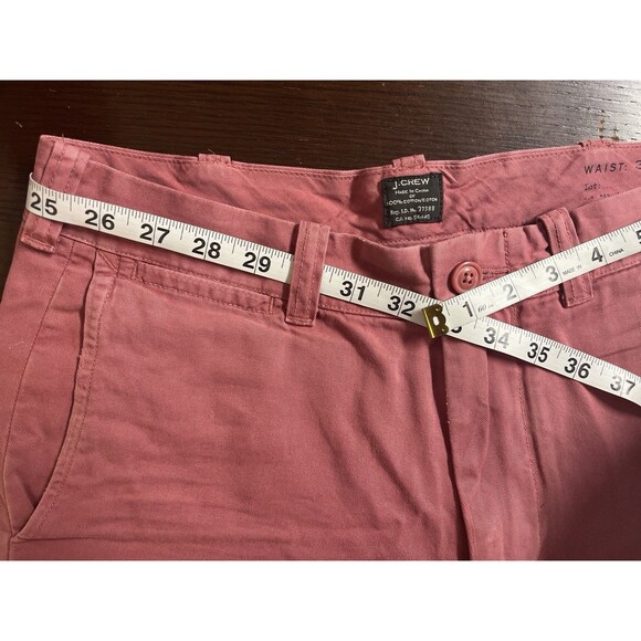 J. Crew Mens 9” Chino Shorts Vintage Red Size 30 - Picture 7 of 8